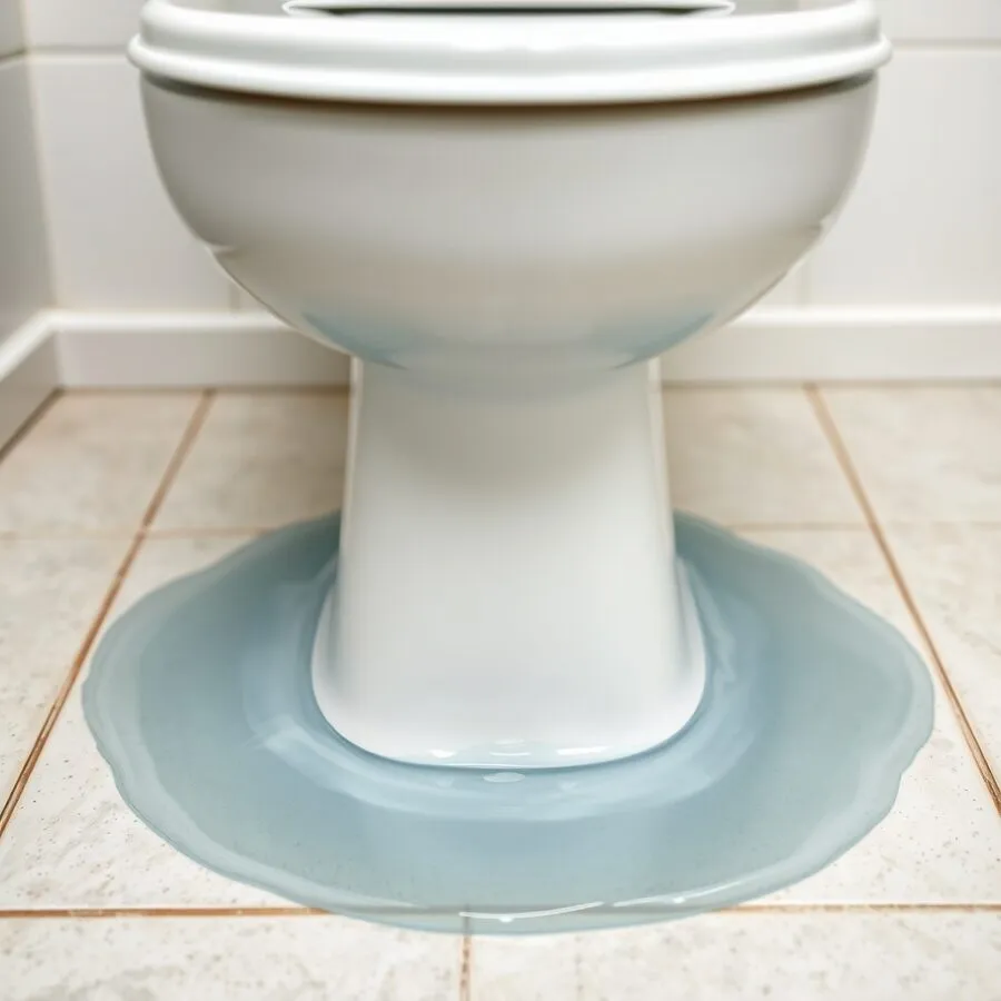 Toilet leaking at the base